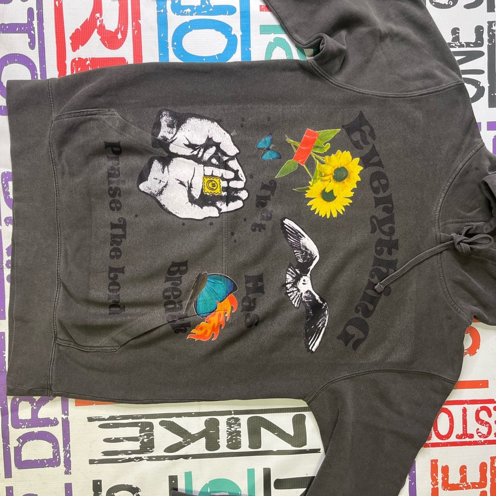 Sz Various dust gray  graphic hoodie