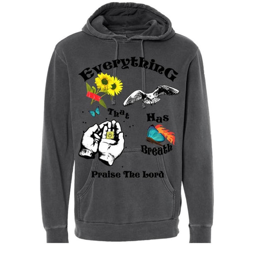 Sz Various dust gray  graphic hoodie