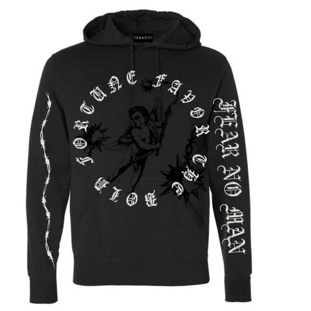 Sz Various black graphic hoodie