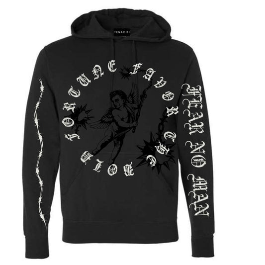 Sz Various black graphic hoodie