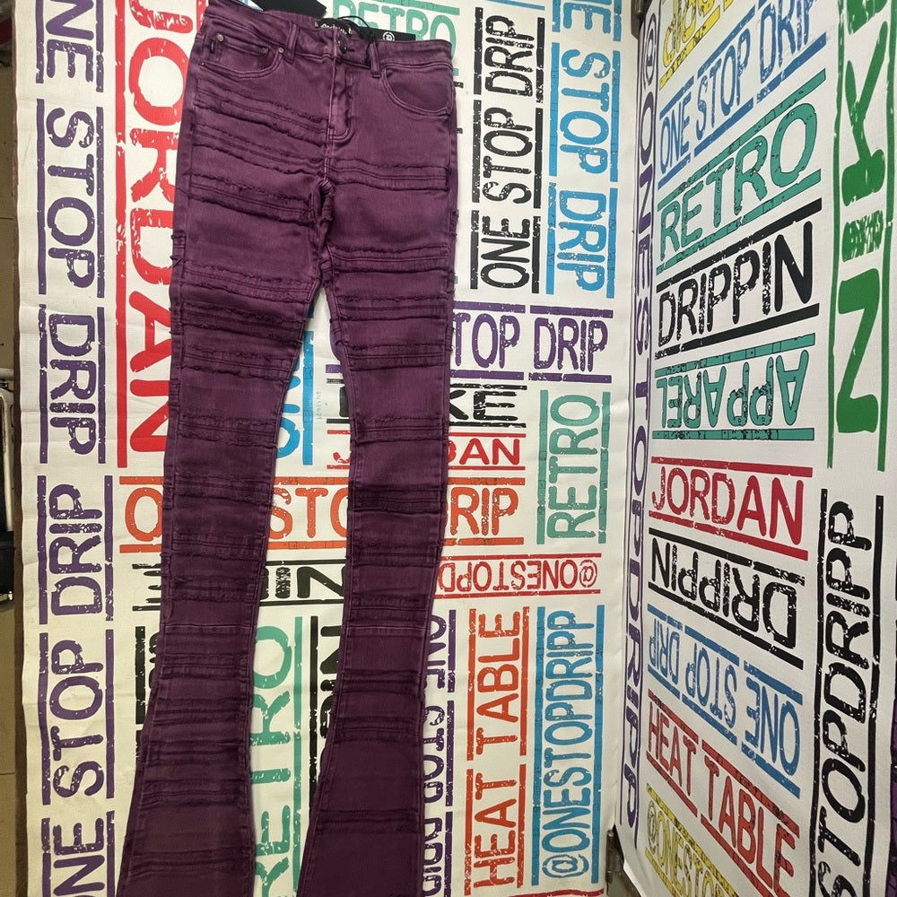 Sz Various Super stacks denim purple