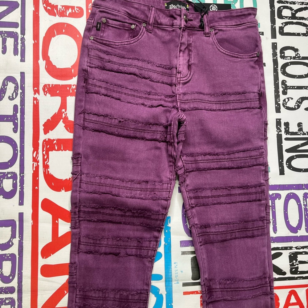Sz Various Super stacks denim purple