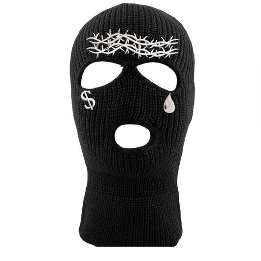 Black & white face mask one size fits all