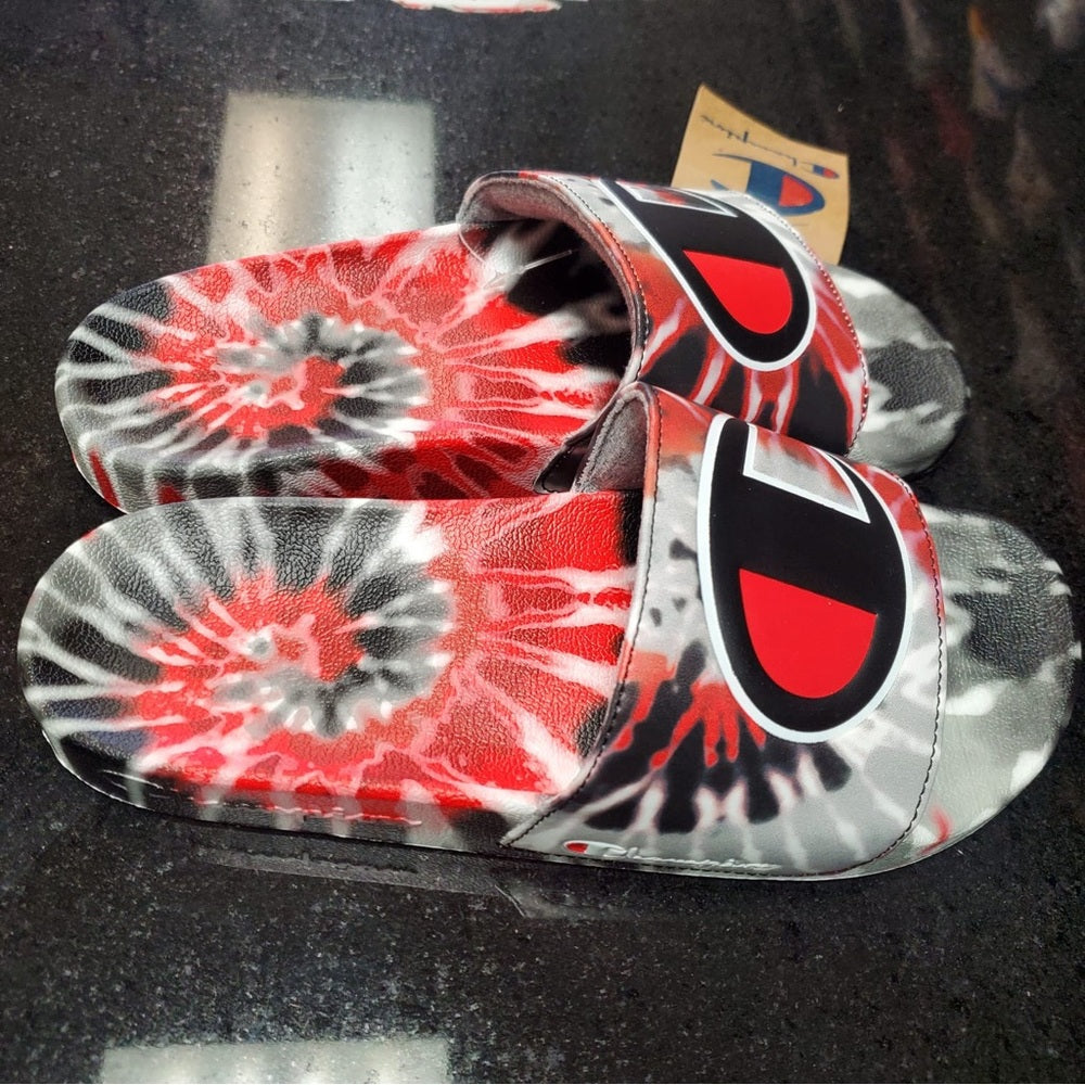 Sz Various champion slides tye dye