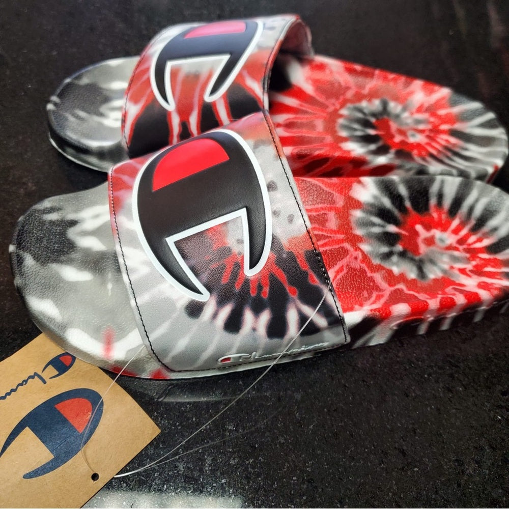 Sz Various champion slides tye dye