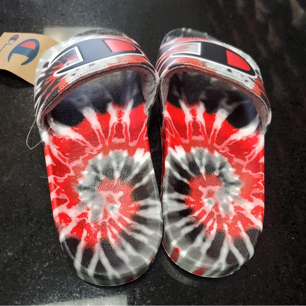 Sz Various champion slides tye dye