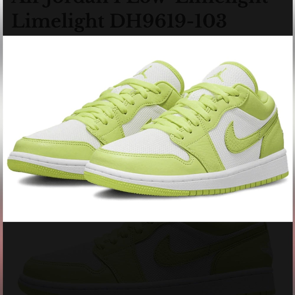 Jordan 1s lows limelight Sz Various