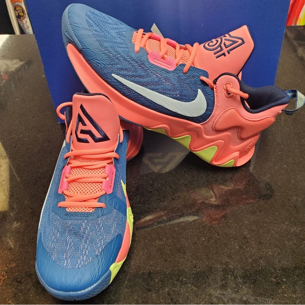 Sz 10.5 Nike Giannis pink immorality 2