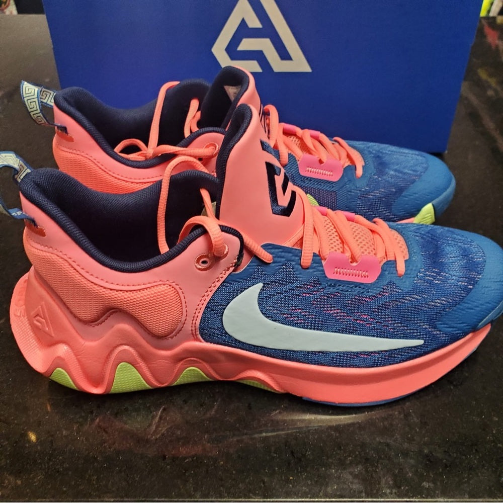 Sz 10.5 Nike Giannis pink immorality 2