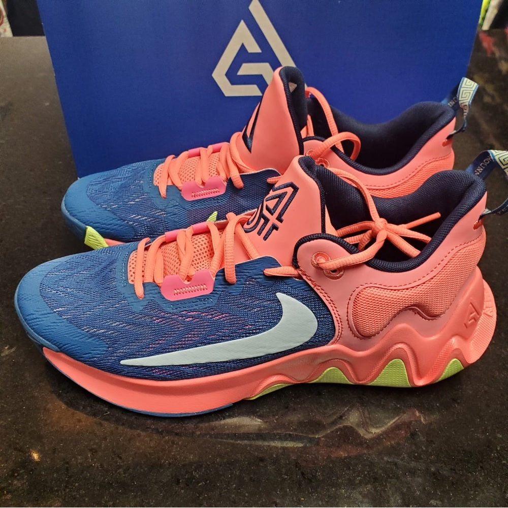 Sz 10.5 Nike Giannis pink immorality 2