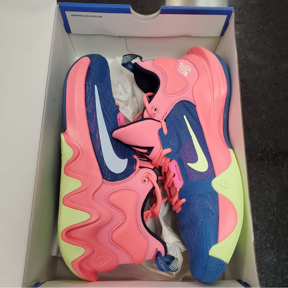 Sz 10.5 Nike Giannis pink immorality 2