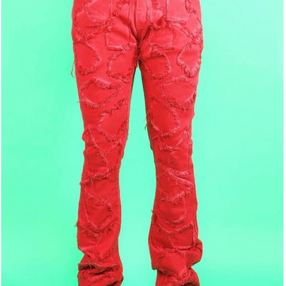 Stack denim jeans sz various blend red