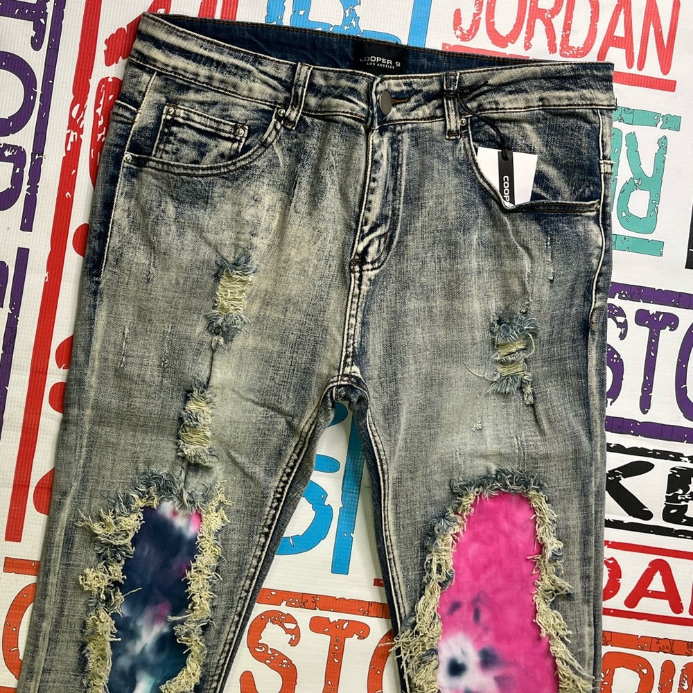 Sz Various ripped jeans blue denim