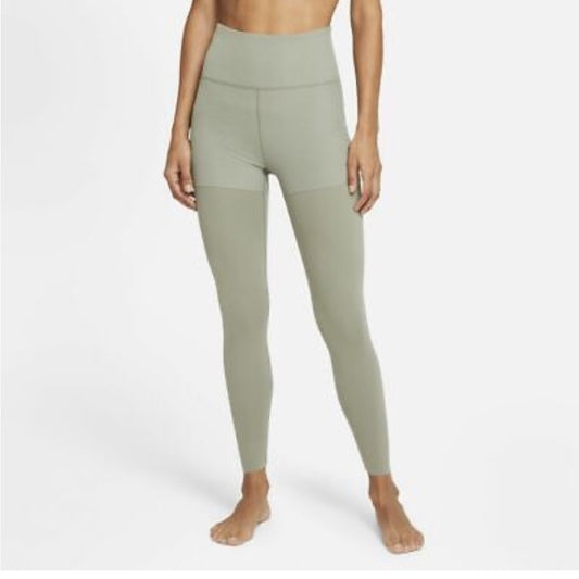 Nike Women's Yoga Luxe Layered 7/8 Leggings Green Size Xs