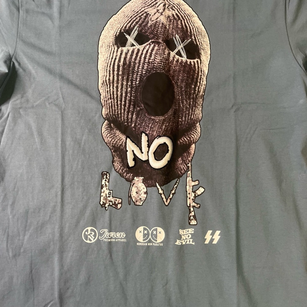 No love graphic tee Juren brand Sz various