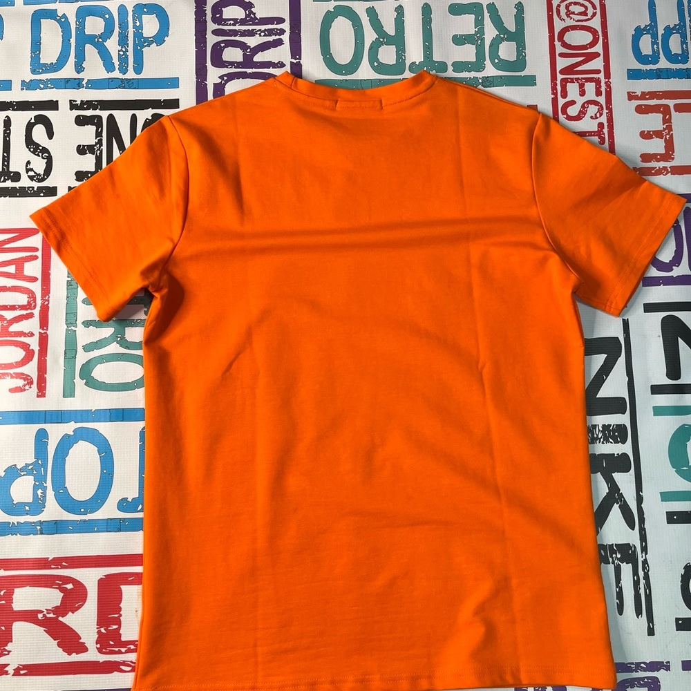 Sz Large like Mike graphic tee orange
