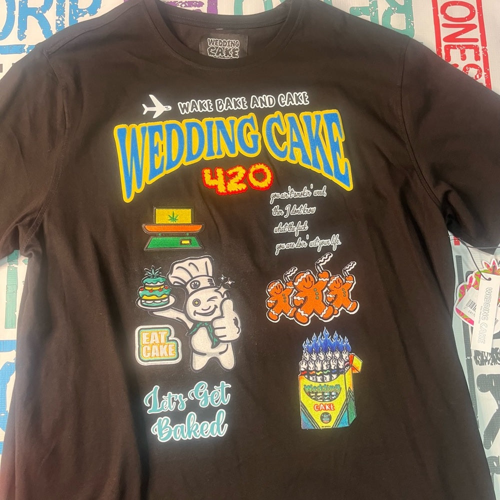 Sz 2xl wedding cake graphic tee doh boy