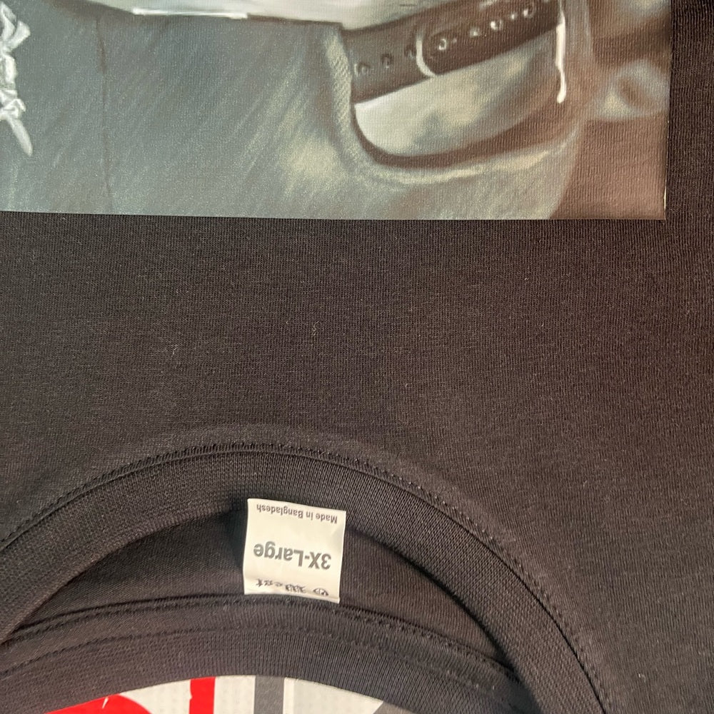 Sz 3xl 2 pac graphic tee black