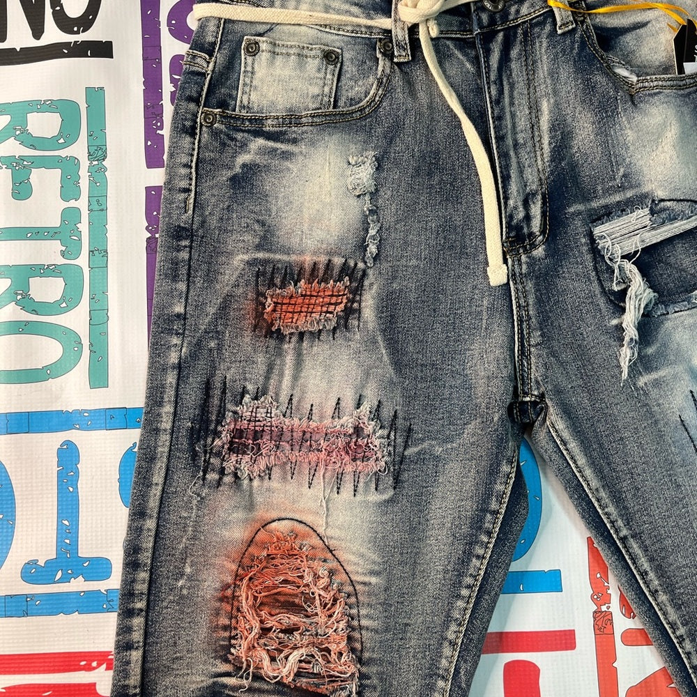 Sz various spray denim jean shorts