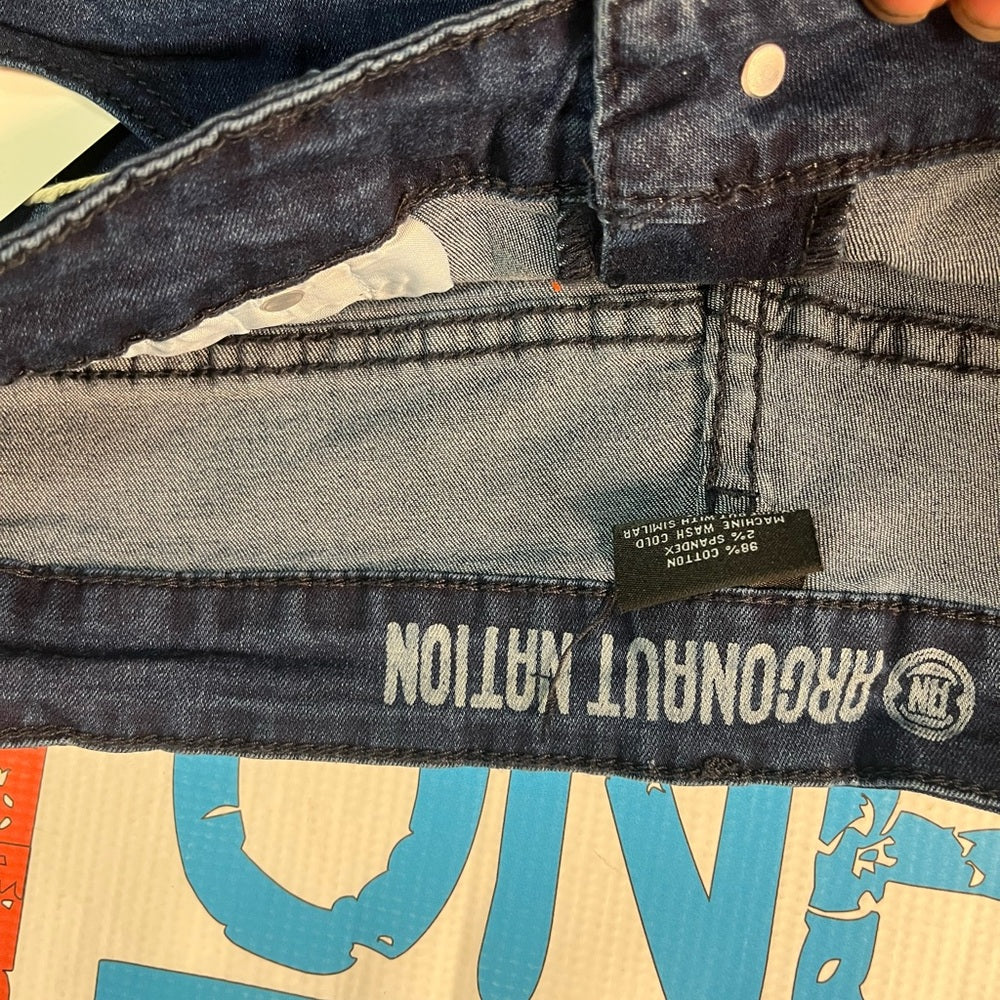 Sz 34 blue denim shorts