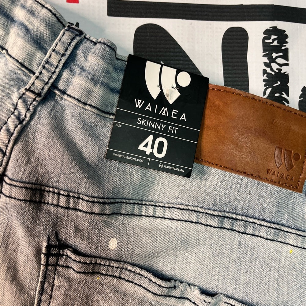 Sz 40 Paintsplash denim jean shorts