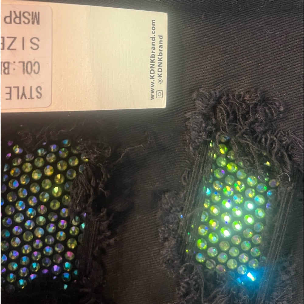 Sz Various ripped black rhyme stone jeans