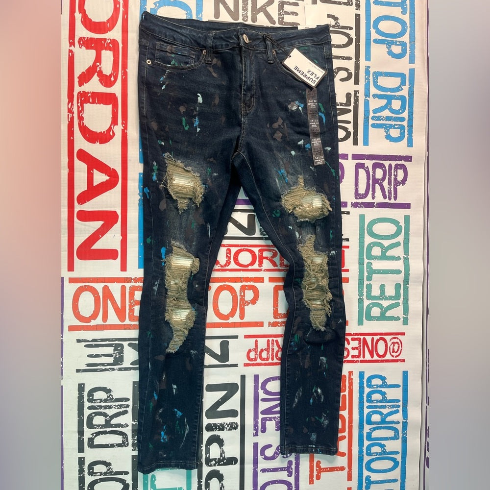 Sz various denim ripped skinny fashion jeans