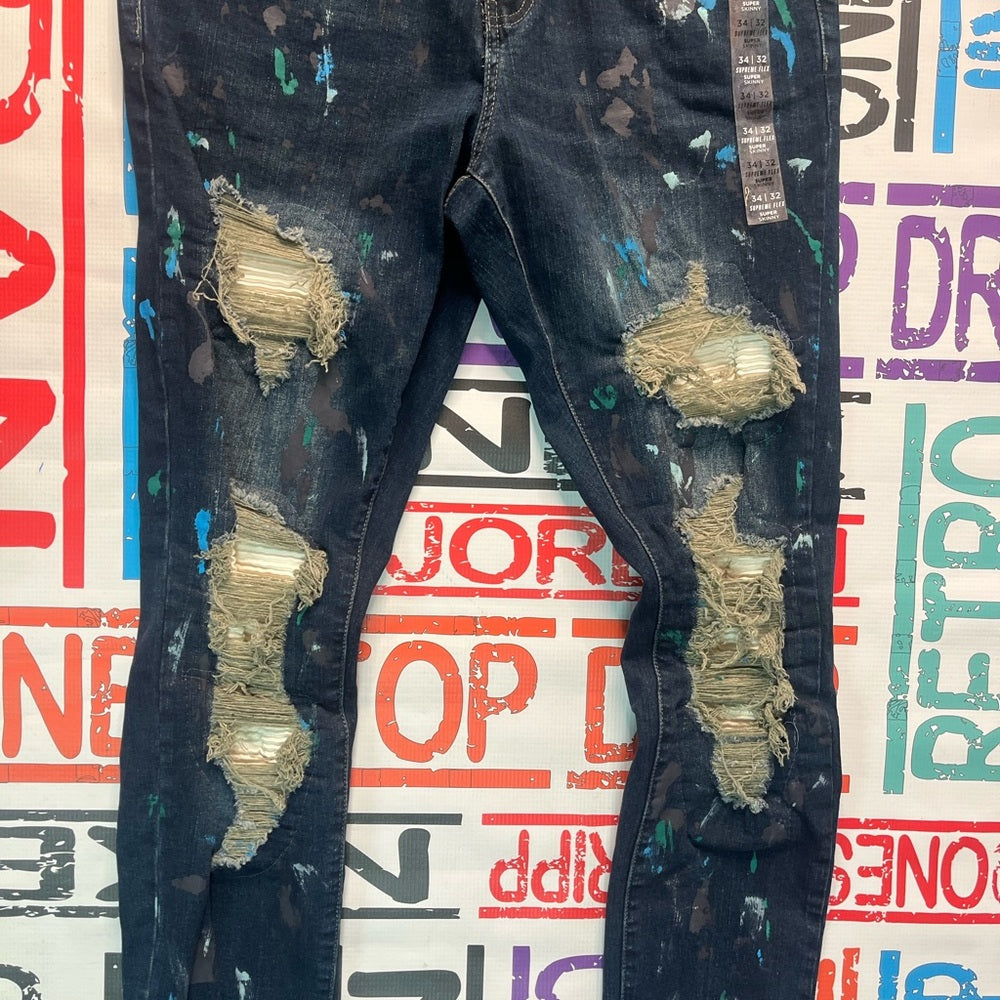 Sz various denim ripped skinny fashion jeans