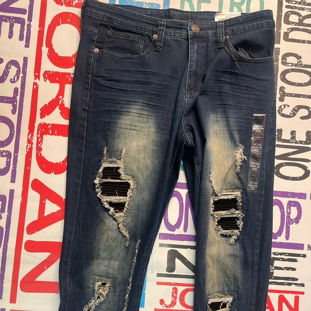 Sz various denim ripped skinny fashion jeans