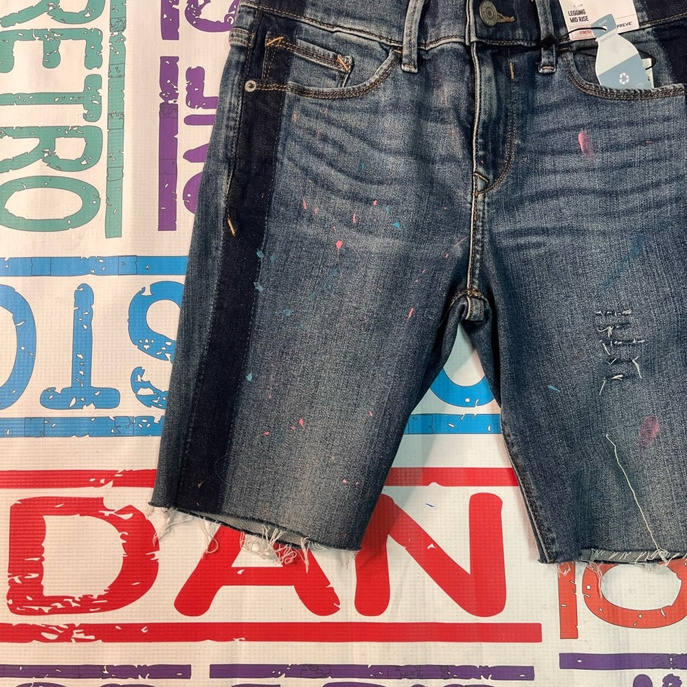 Custom women express leggings shorts Sz 2