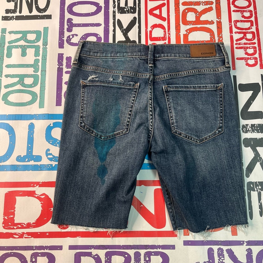 Custom women express leggings shorts Sz 2