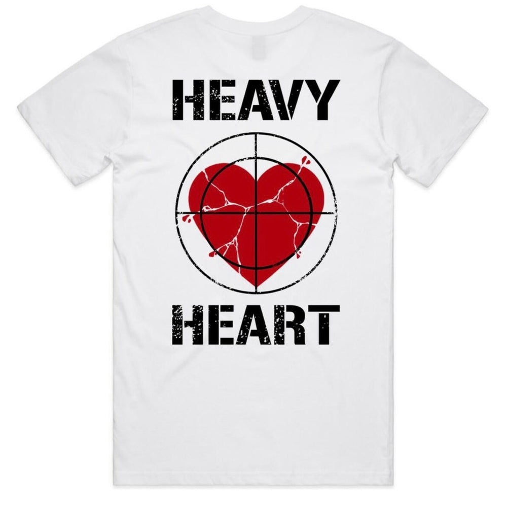 Sz Various heavy heart graphic tee