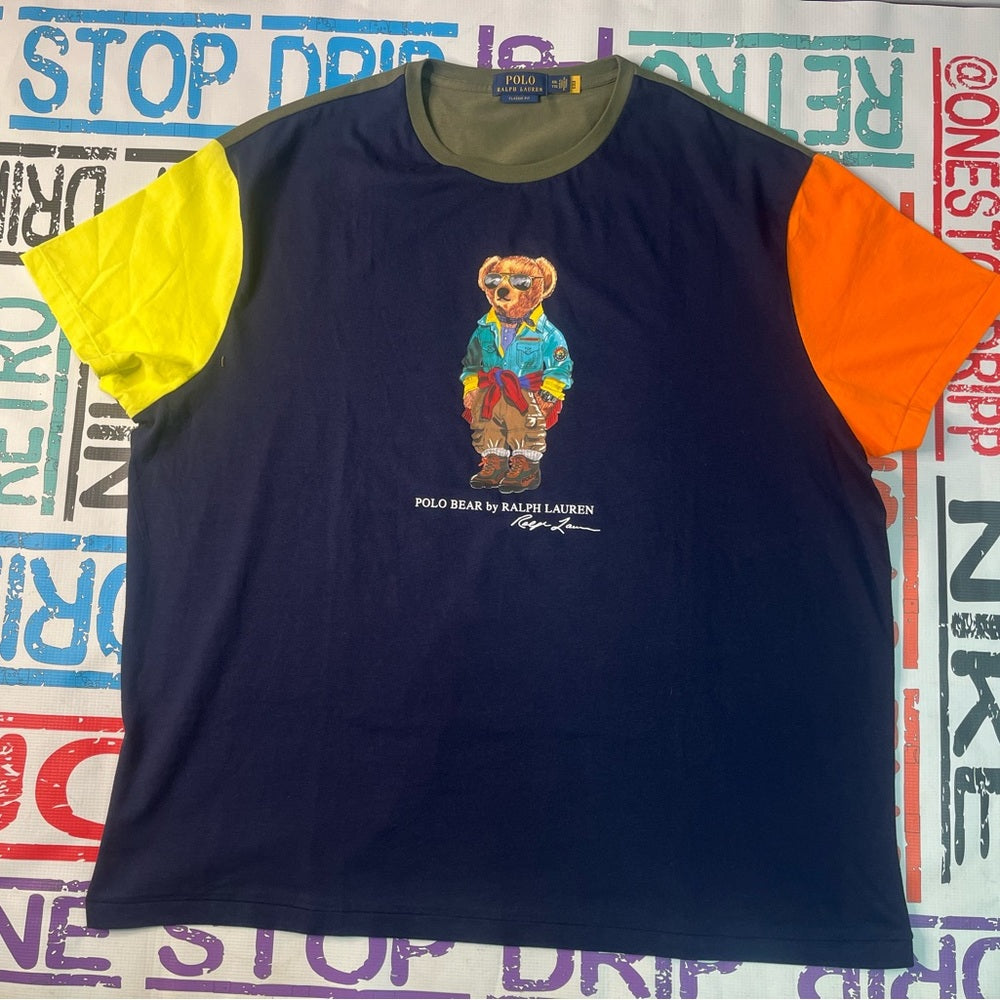 Polo muti colors bear tee sz 2xl