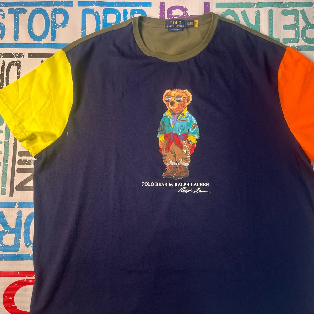 Polo muti colors bear tee sz 2xl