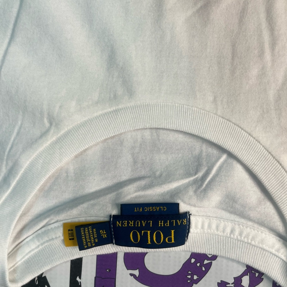 Polo white bear tee sz Various