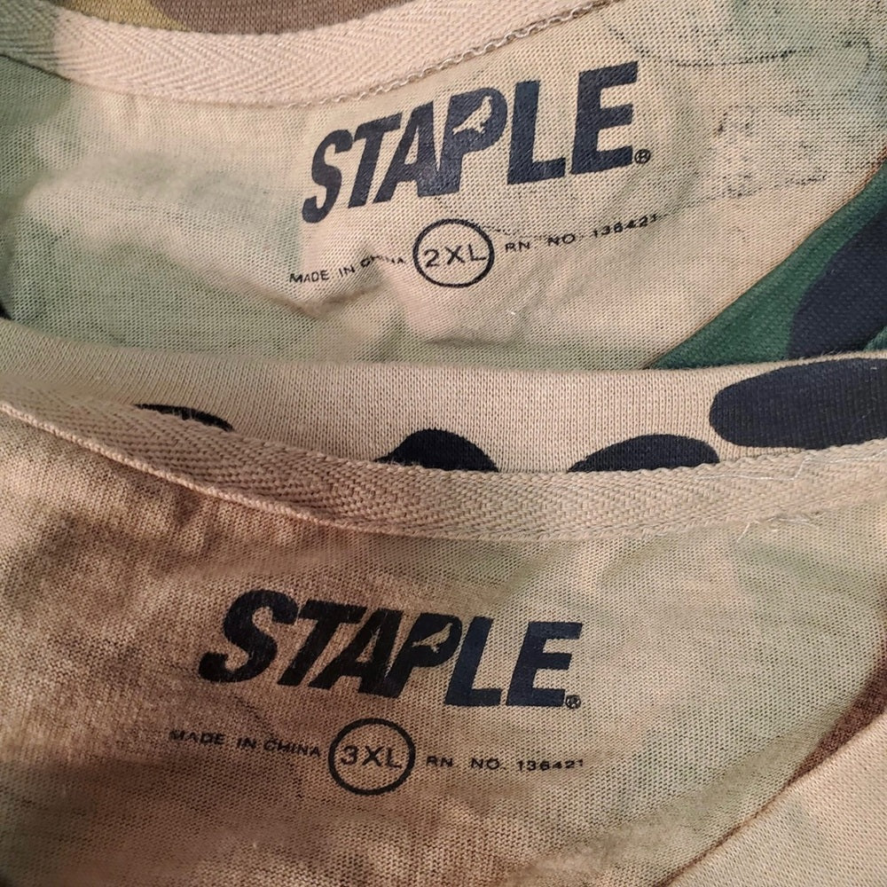 Staple graphic tee Sz 3xl Camo colors