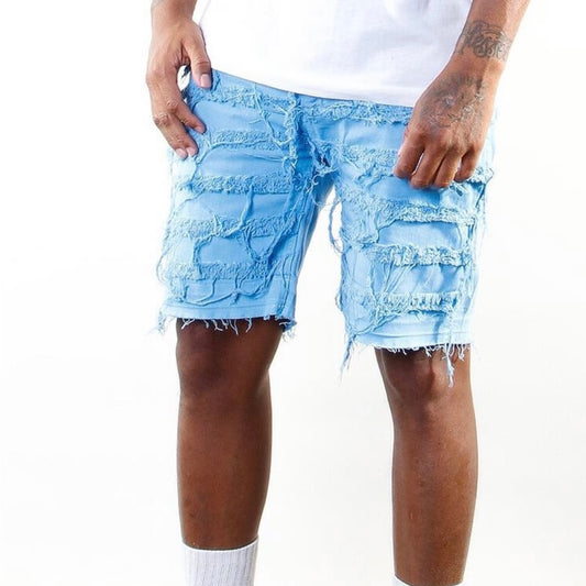 Sz Various ripped jean shorts light blue copper 9