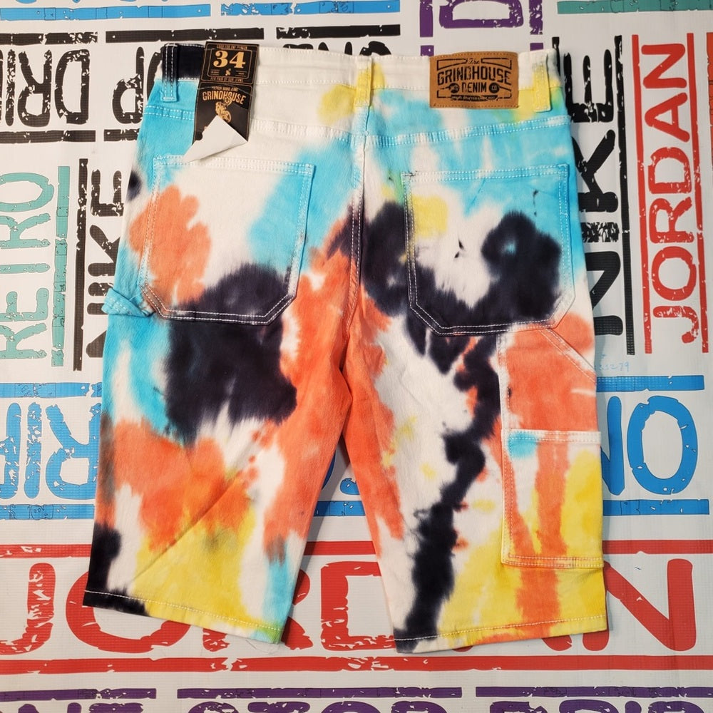 Sz Various muti colors born fly denim jeans