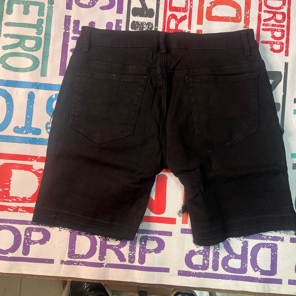 Cooper 9 black denim shorts Sz Various