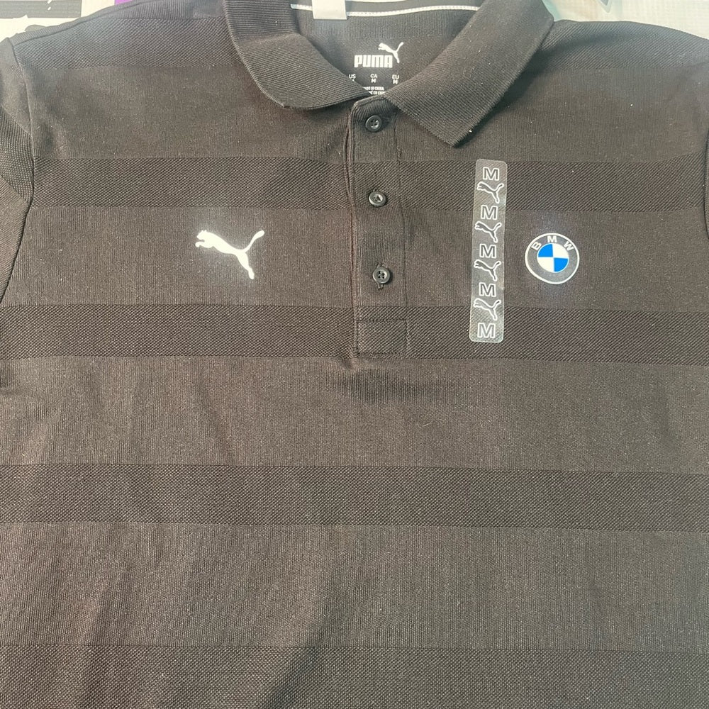 BMW polo shirt black sz medium