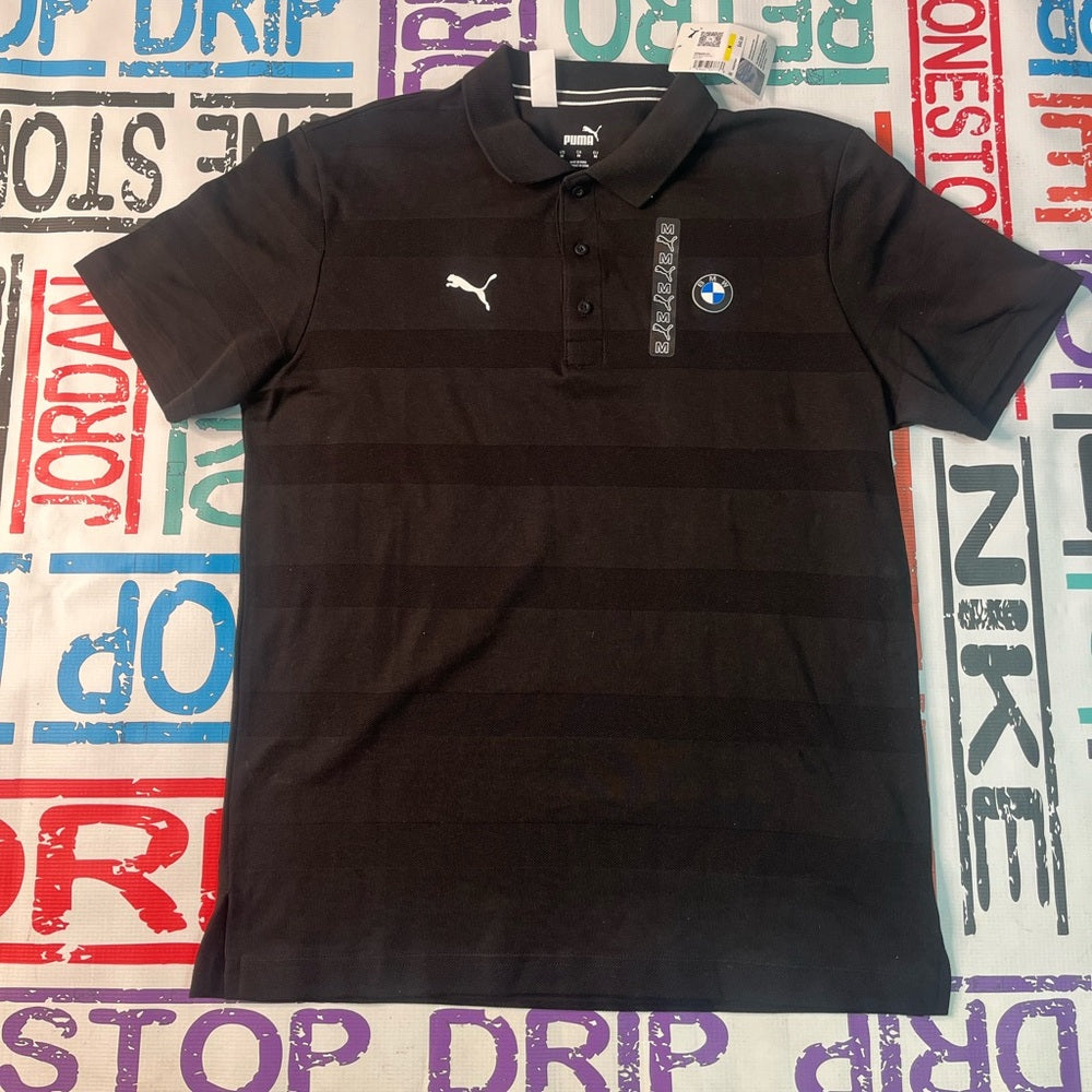 BMW polo shirt black sz medium