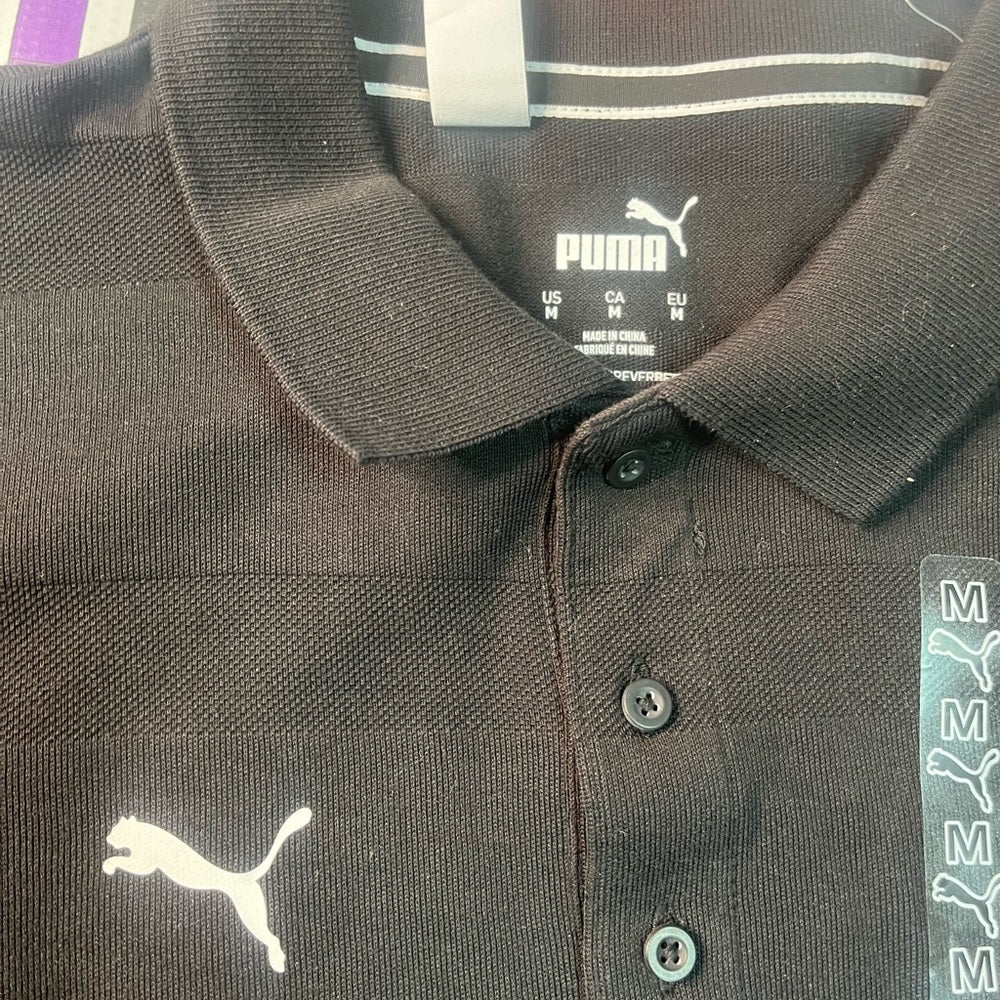 BMW polo shirt black sz medium