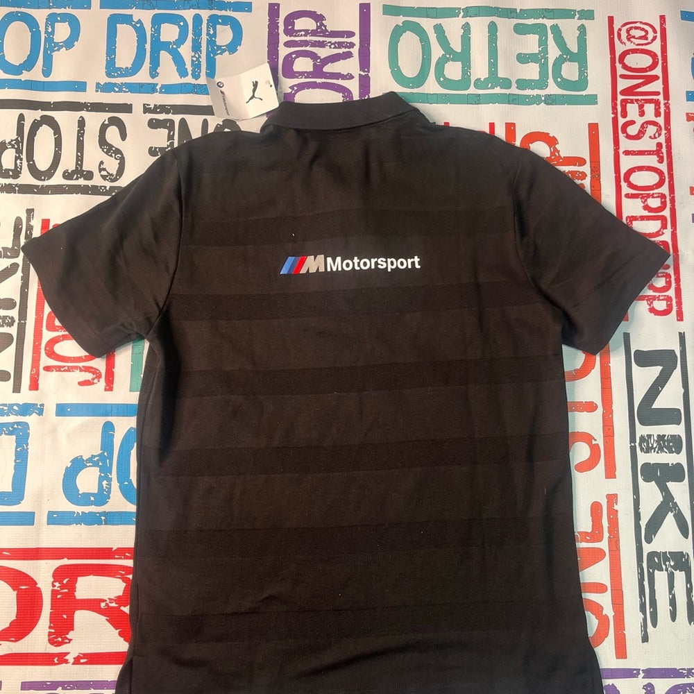 BMW polo shirt black sz medium