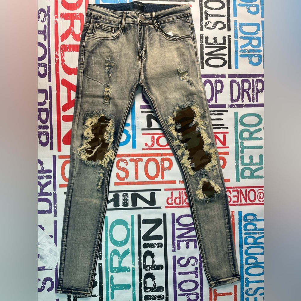 Sz various Camo rust denim jeans