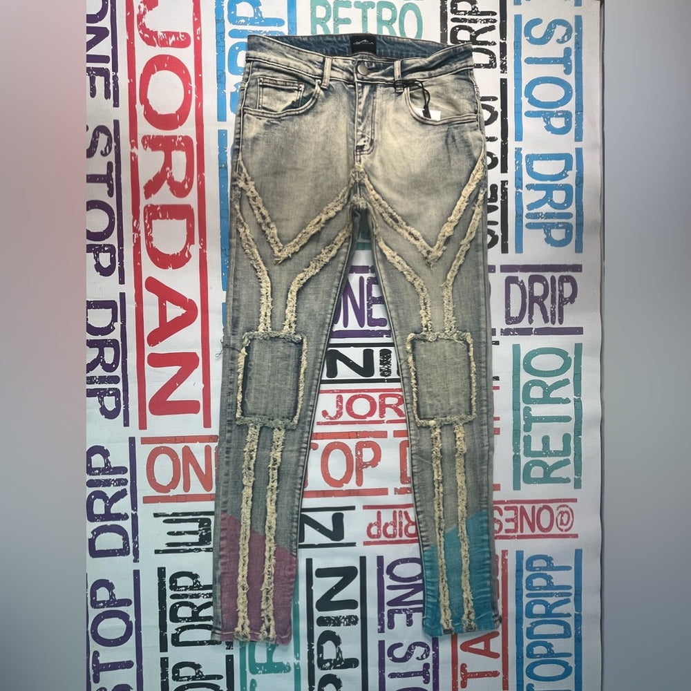 Sz Various ankle paint denim jeans