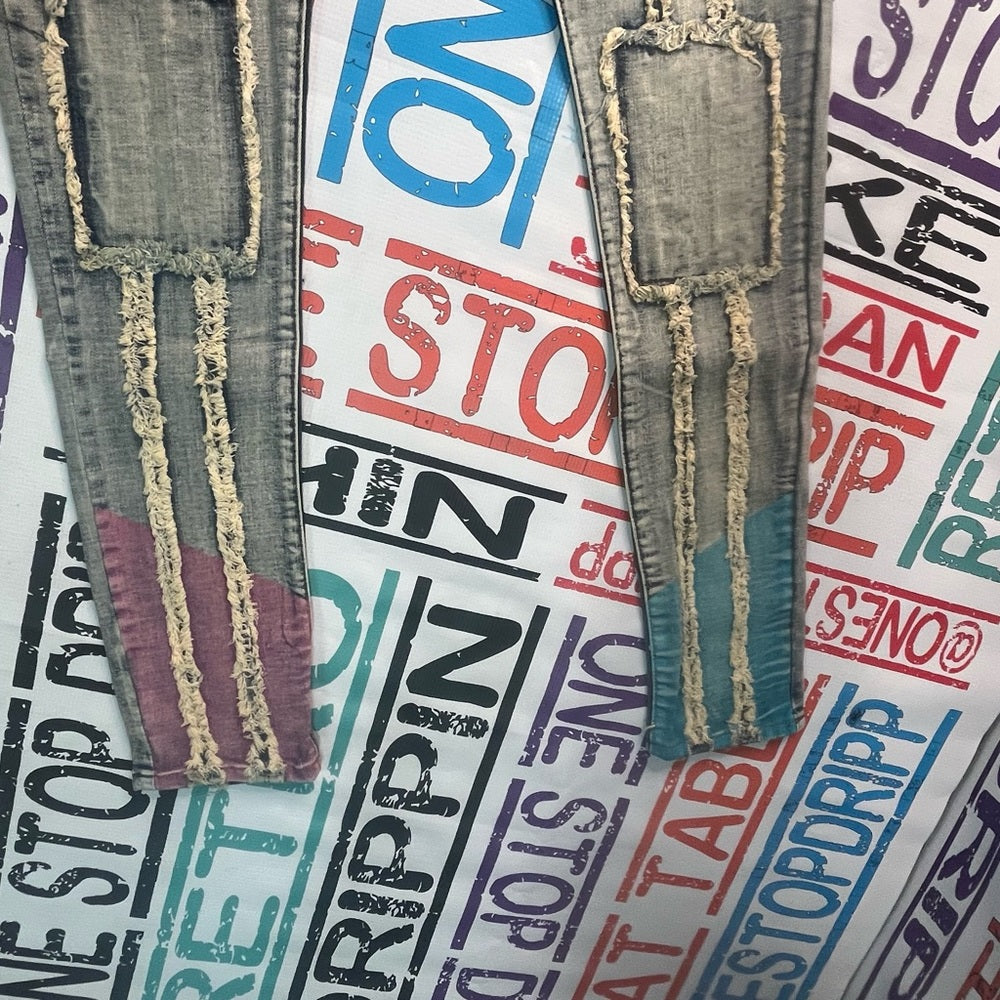 Sz Various ankle paint denim jeans