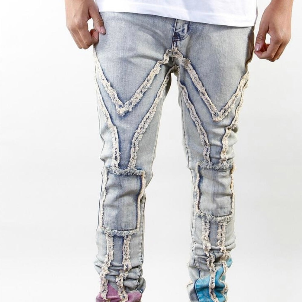 Sz Various ankle paint denim jeans