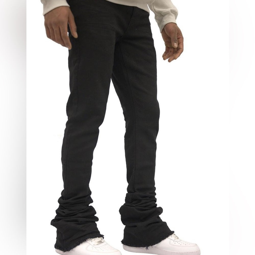 Sz Various denim black super stacks jeans