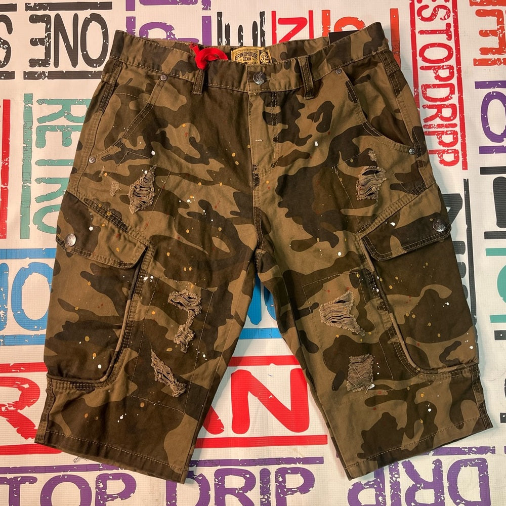 Sz Various Camo cargo shorts
