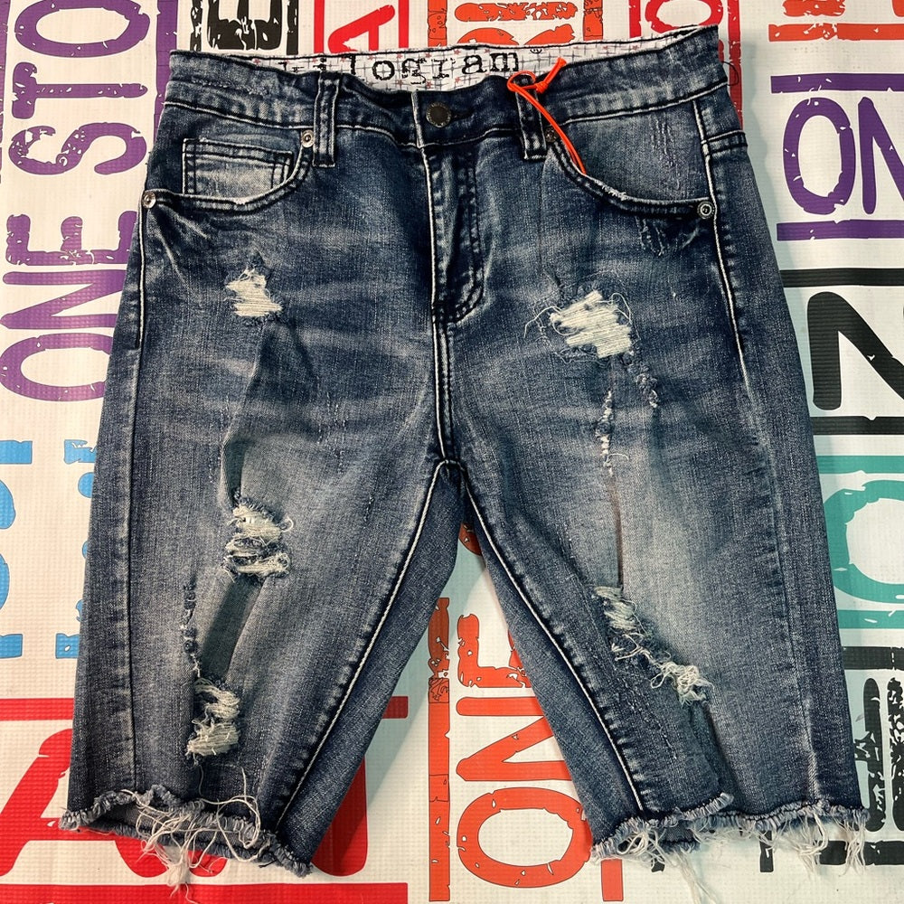 Sz Various kilograms jean shorts light blue